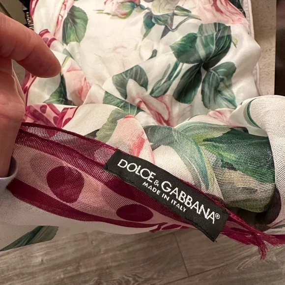 Dolce and Gabbana Floral Scarf - Picture 5 of 8